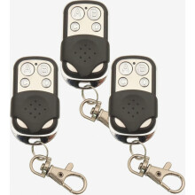 Télécommande porte-clés sans fil universelle avec émetteur RF pour ouvre-porte de garage, duplicateur 433 MHz, lot de 3