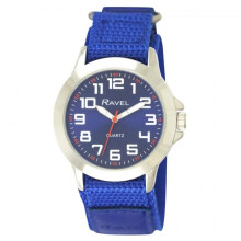 Ravel Mens Fast Fasten Strap Watch R1601 Easy Read Sports Dial 40mm Case