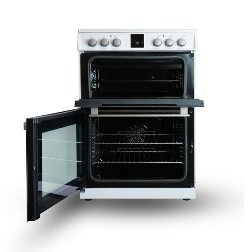 MONTPELLIER Montpellier MDOI60FW - White 60cm Induction Cooker - Double Oven - A/A Energy 1