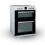 MONTPELLIER Montpellier MDOI60FW - White 60cm Induction Cooker - Double Oven - A/A Energy 3