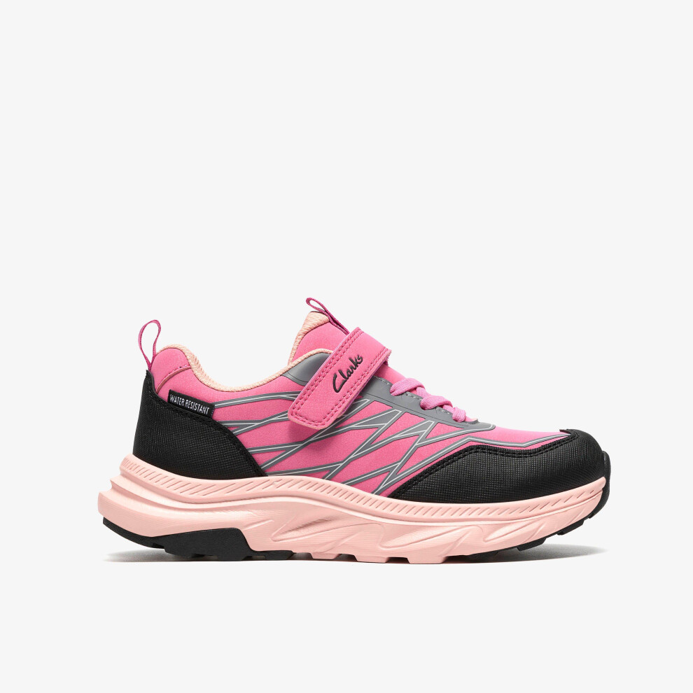 Clarks (Wide, 2 (Children's)) Merrick Way K. Pink Combi - Image 2