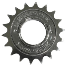 Roda livre bicicleta 1 velocidade Sunrace 18 dentes prata corrente 2.38 - 1-2x3-32