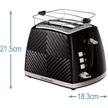 Toaster Black Groove 2S Toast 26390-56