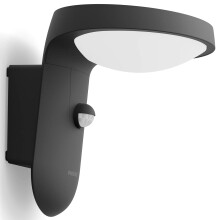 Tyla Wandleuchte Solarzelle IR-Sensor Ultra Efficient LED 255lm IP44 Anthrazit