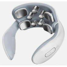 Masajeador multifuncional de columna cervical, masaje multimodo con cuatro cabezales recargables + temperatura constante.