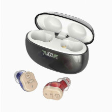 Audífonos duales para personas mayores, recargables, con sonido DSP, amplificador personal de ruido.