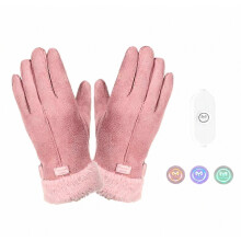 Usb Rechargeable Heated Gloves Warming Heating Gloves for Women Ladies Winter Cold Weather Hand Protection-kx1
