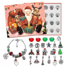 Joulurannekkeen tekoon tarkoitettu adventtikalenterin lähtölaskenta-tee-se-itse-setti