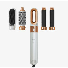 Set de cepillo secador de pelo 5 en 1, peine de aire caliente para peinar con rizador y plancha jml02