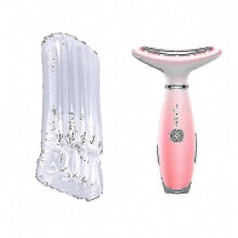 Dispositivo de belleza para lifting facial y antiarrugas de cuello en 3 colores con calentamiento, reafirmación de la piel, masaje con