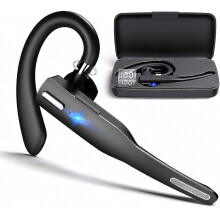 Auricolare Bluetooth per cellulare, auricolare wireless Bluetooth V5.1 con microfono con cancellazione del rumore CVC 8.0 per guida/lav