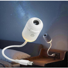 Proyector de luz nocturna holográfica inteligente 5D 2 en 1, proyector de galaxia, luz nocturna, rotación de 360, brillo ajustable -
