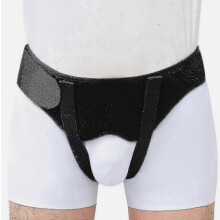 Cinturón de soporte para hernia inguinal masculino - Diseño de doble ingle para alivio del dolor de hernia y soporte de la estructura -