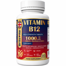 Brits Vita Vitamin B12 Bottle - 365 Tablets