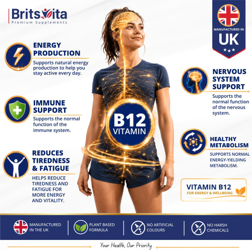 Brits Vita Vitamin B12 Bottle - 365 Tablets 1
