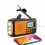 Raidió Crank FM Bluetooth Raidió Éigeandála le Ceallraí 5000mAh Luchtaire Gréine 4