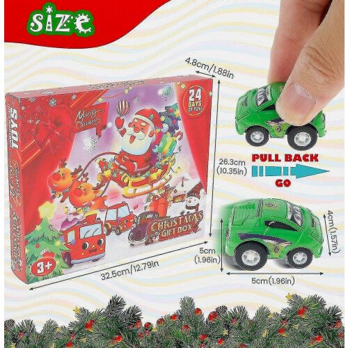 24-delige auto-adventskalender voor Kerstmis 2