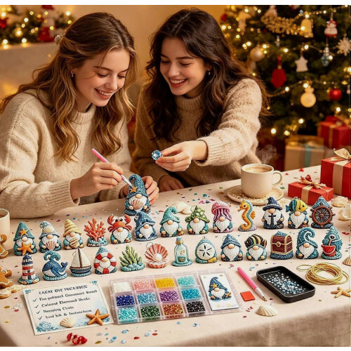 Χριστουγεννιάτικο Ημερολόγιο Advent με Ζωγραφική με Διαμάντια 2026 με Gnome | 24 Ημ 2