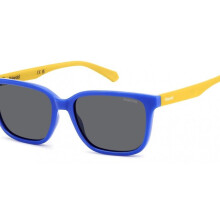 Occhiali da sole POLAROID KIDS PLD 8063/S 49/14/130 Blu giallo montatura in policarbonato JUNIOR PLD 8063/S