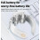 Multifunctionele nekwervelmassager, vier opzetstukken, oplaadbare multi-modus massage + constante temperatuur 3