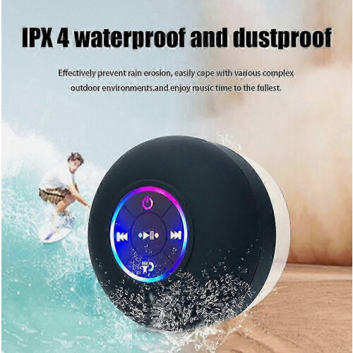 Draadloze doucheluidspreker Bluetooth 5.0, waterdicht, mini met microfoon en zuignap. 1