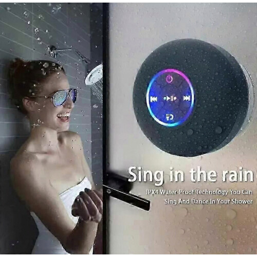 Draadloze doucheluidspreker Bluetooth 5.0, waterdicht, mini met microfoon en zuignap. 2