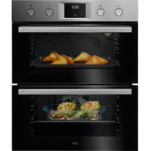 AEG OU5NU20M - Stainless Steel Built-Under Electric Double Oven - A Energy