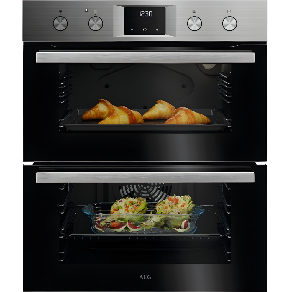 AEG 600 Double Built-in Oven OU5NU20M, Stainless Steel | Energy Class A, 45 L Capacity, SurroundCook, Clean enamel interior, 50-275°C - Image 5