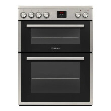 Teknix TKED64INDX - Stainless Steel 60cm Induction Double Oven Electric Cooker - 4 Zones, 99L Capacity, A Energy