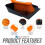 Metal Stiff Dustpan Brush Set for Outdoor Sweeping 2