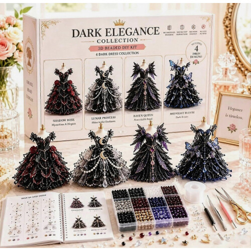 (skirt) Κιτ κατασκευής φορέματος νεράιδας με χάντρες, χειροποίητο σετ τέχνης