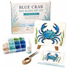 (Crab) DIY-Bastelset aus Treibglas, Bastelset für Anfänger, handgefertigte Kunstdekoration