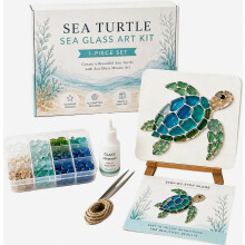 (sea turtle) DIY-Bastelset aus Treibglas, Bastelset für Anfänger, handgefertigte Kunstdekoration