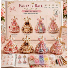 (cute dress) DIY-Set zum Selbermachen eines Perlen-Feenkleides, handgefertigtes Kunst- und Bastelset