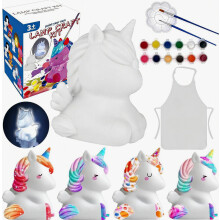 (Unicorn) Male dein eigenesLampen-Set – DIY-Nachtlicht, Weihnachtsgeschenk für Kinder von 6–12 Jahren, Bastelset, Spielzeug, Strumpffüller