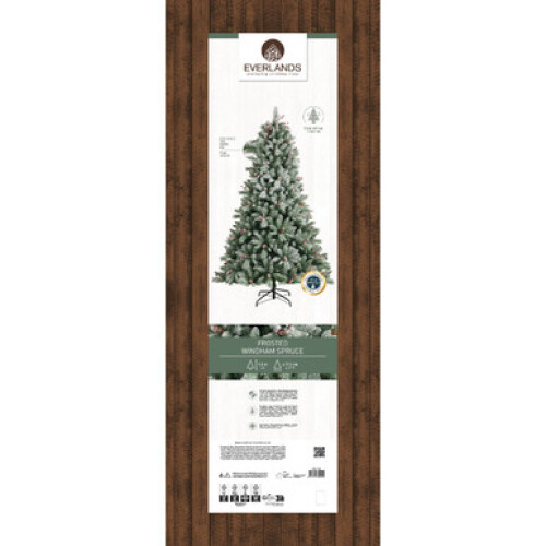 6ft Everlands Snowy Windham Spruce Artificial Christmas Tree