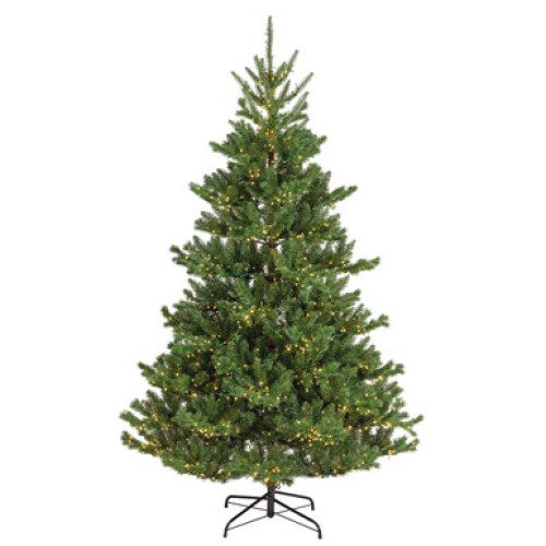 8ft Everlands Pre-Lit Alba Artificial Christmas Tree