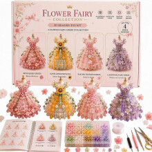 (Magical Dress-A) DIY-Set zum Selbermachen eines Perlen-Feenkleides, handgefertigtes Kunst- und Bastelset