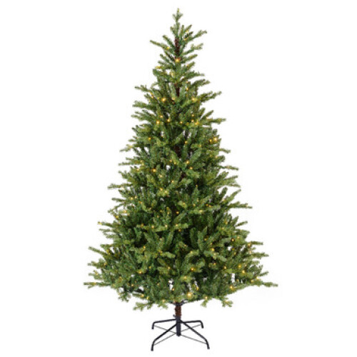 7ft Everlands Pre-Lit Allison Pine Artificial Christmas Tree