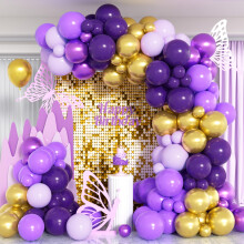 Purple Balloon Arch, 103PCS Birthday Balloons for Kpop Party Decorations