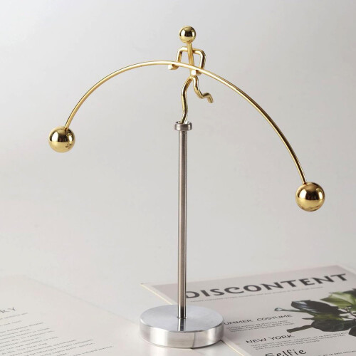 ThinkTop Weightlifter Kinetic Art Balance Physics Educational Decoration 1