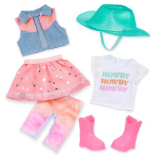 Glitter Girls Howdy, Friends! 14-Inch Doll Western Riding Outfit, Outfits
