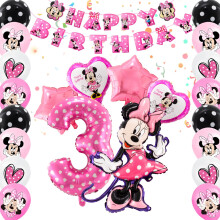 Mouse Birthday Decorations 23 PCS, Mouse Party Decorations with Happy Birthday Banner, Balloons