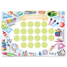 Papierdrachen Reward chart set for children in a 10-sheet tear-off pad - Motivating concept as educational aid