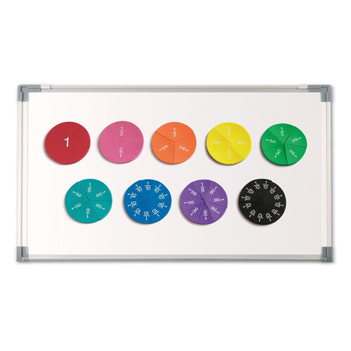 Learning Resources Learning Resources Double-Sided Magnetic Demonstration Rainbow Fraction Foam Circles, Ages 6+, 51 Pieces, Classroom Maths Resources 1