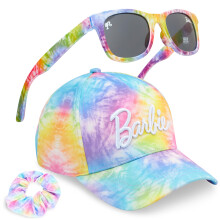 Get Trend Hello Kitty | Barbie | Squishmallows Girls Baseball Cap, Sunglasses & Scrunchie Sets, Travel Holiday Accessories