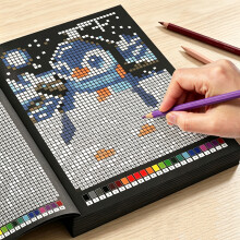 32 Mysterious Mosaics Coloring Book/32 Unique Numbered Mosaic Puzzles/With Hidden Picture Activities/Pixel Art Workbook