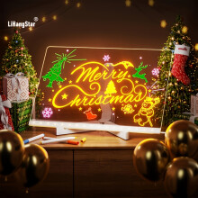 LED Light-up Acrylic Display Board, Professional Grade Erasable USB Art Drawing Board, Suitable For Message Boards, Birthday