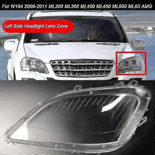 Transparent lampshade for left headlight compatible with W164 ML level (2009-2011) 1