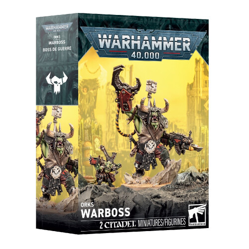 Warhammer Warhammer 40,000 Orks: Ork Warboss - Leader Miniature